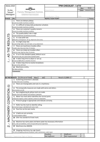 TPM-3 Checklist Spanish + English (updated 2019) | PDF