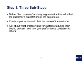 Designing the Customer-Focused Sales Organization Slide 16