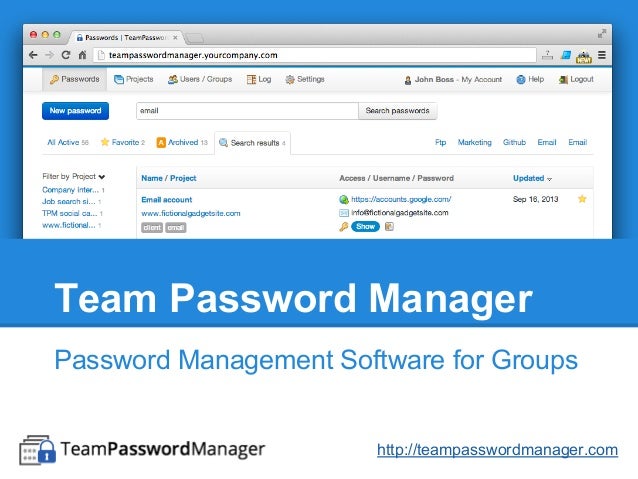 team password management