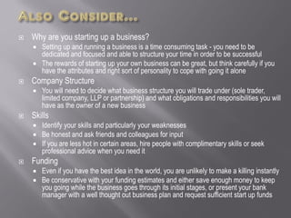 Strategic Considerations for a New Business