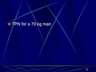 TPN for a 70 kg man
80
 