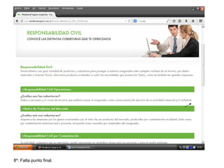 8º: Falta punto final.