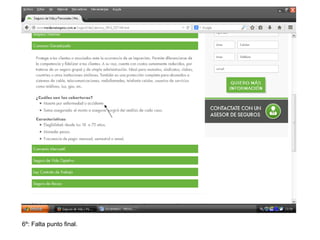 6º: Falta punto final.