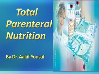 Definition:
            Total parenteral nutrition ("TPN"),
 means the administration of complete and
 balanced nutrition ...
