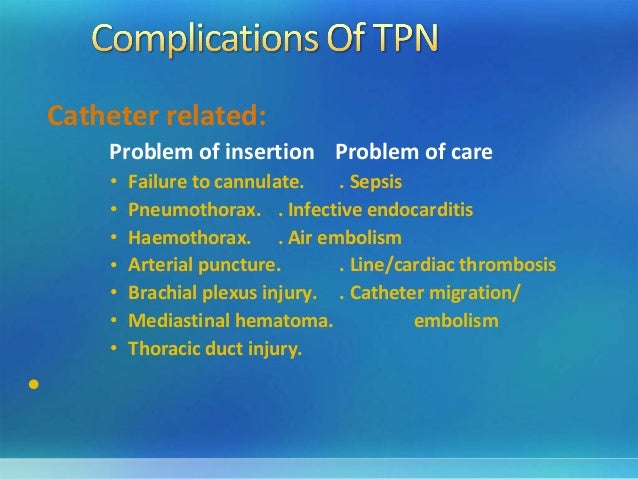 complications of tpn
