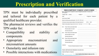 Total Parenteral Nutrition, TPN| Muhammad Shakil Sarker | PPTX