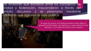 General Rondeau Unitarios vs Federales | PPTX