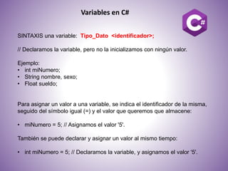Tpos de datos c# | PPT