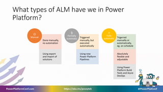 Power Platform ALM fundamentals - MPPC23 | PPTX