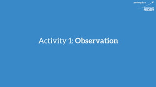 Activity 1: Observation
 