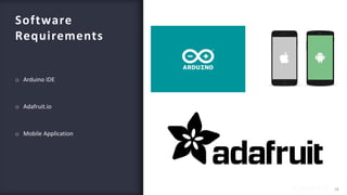 FABRIKAMFABRIKAM
Software
Requirements
18
o Arduino IDE
o Adafruit.io
o Mobile Application
 