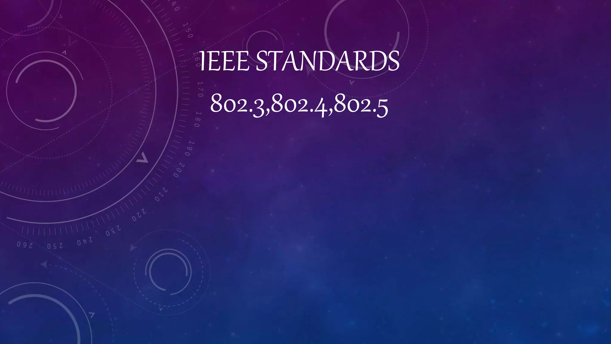 IEEE STANDARDS 802.3,802.4,802.5 | PPTX
