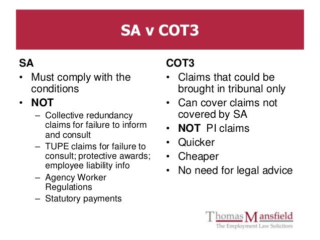 Cott Resolution 3 Can A Cot3 Agreement Be Achieved Through Acas? – FETPHA