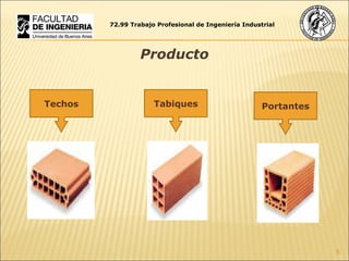 72.99 Trabajo Profesional de Ingeniería Industrial Producto Techos Tabiques Portantes 