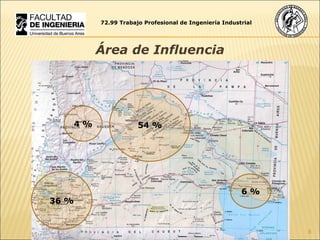 72.99 Trabajo Profesional de Ingeniería Industrial Área de Influencia 36 % 4 % 54 % 6 % 