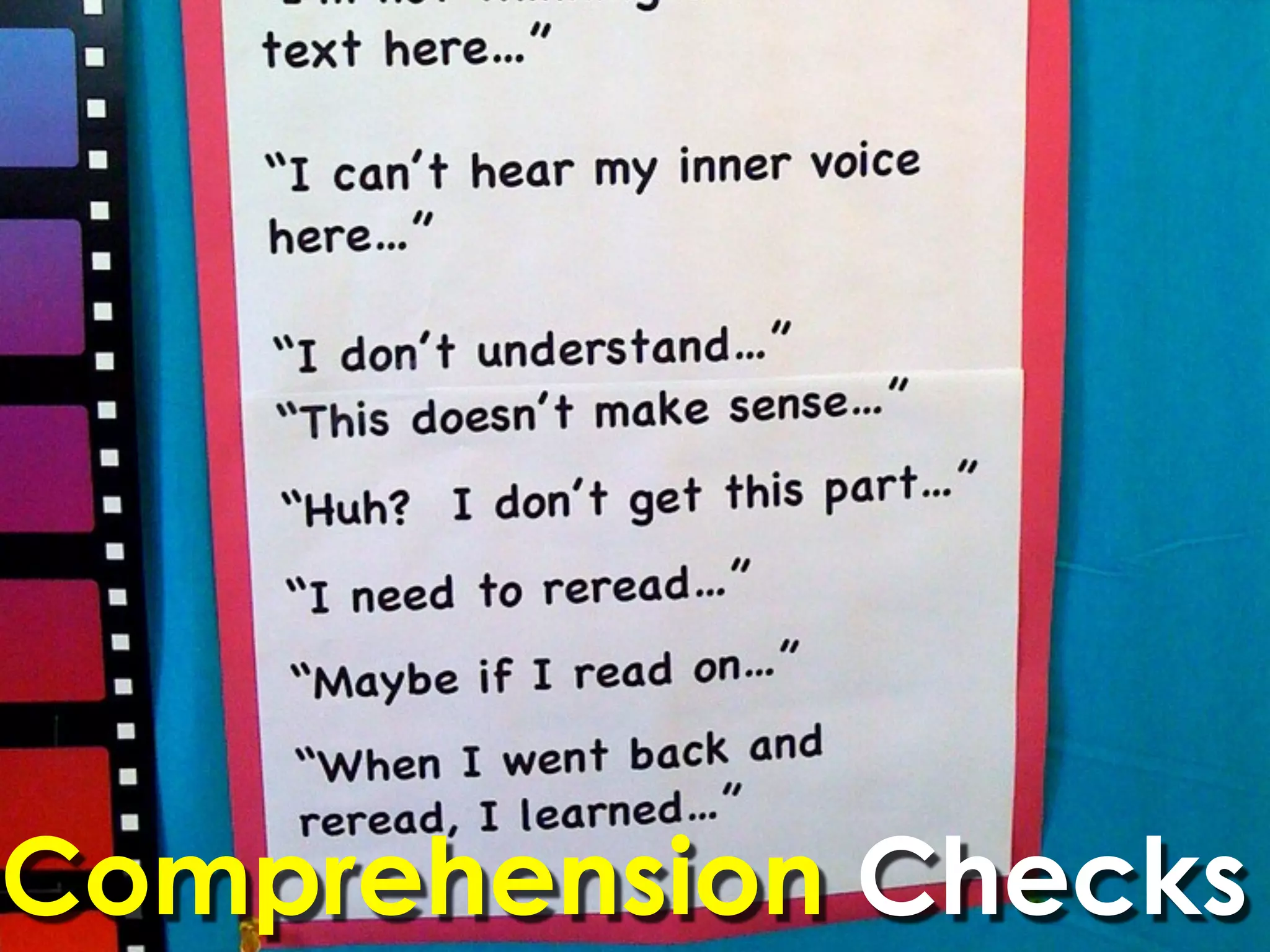 Comprehension Checks
 