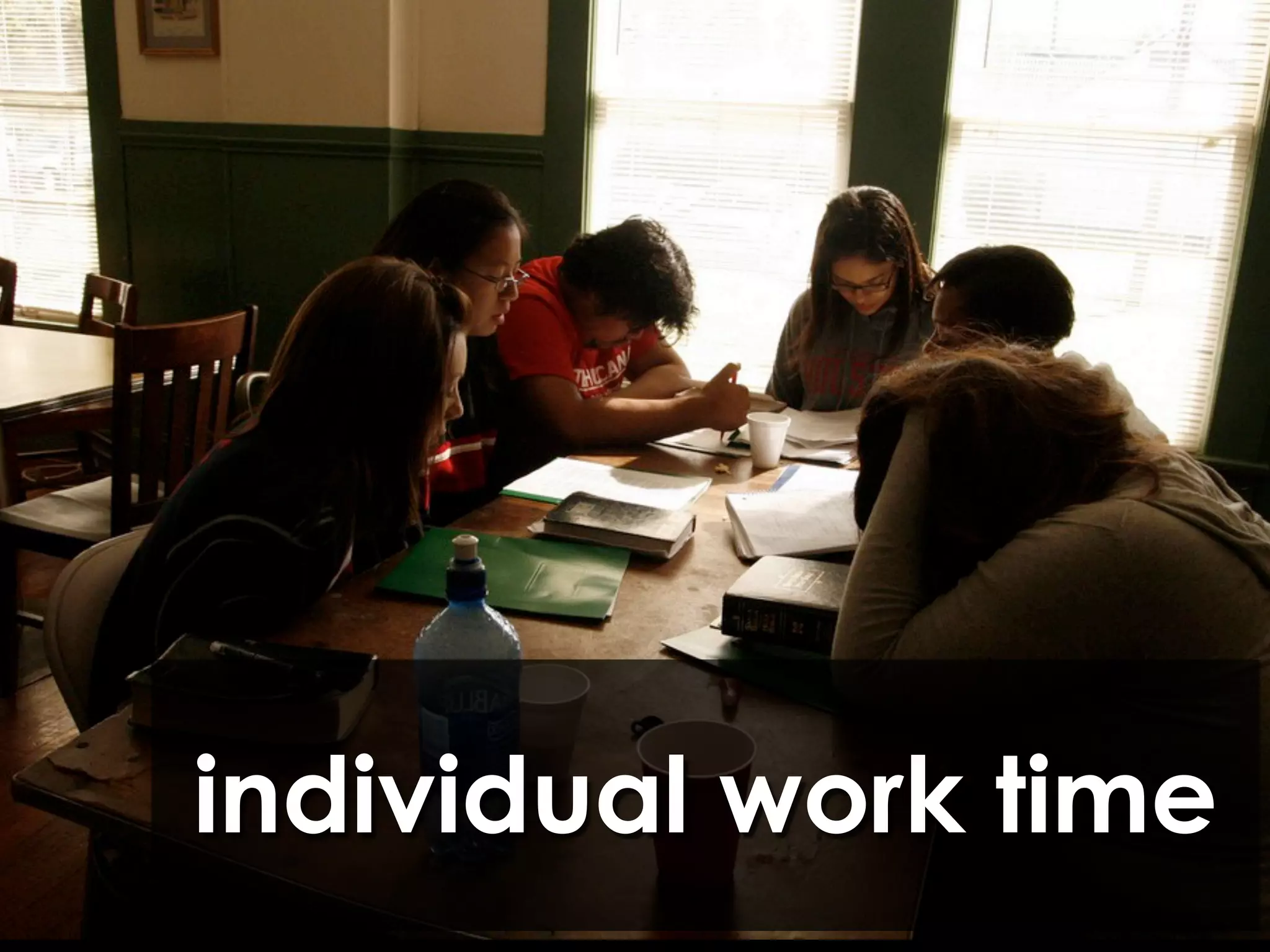 Text
        Text




individual work time
 