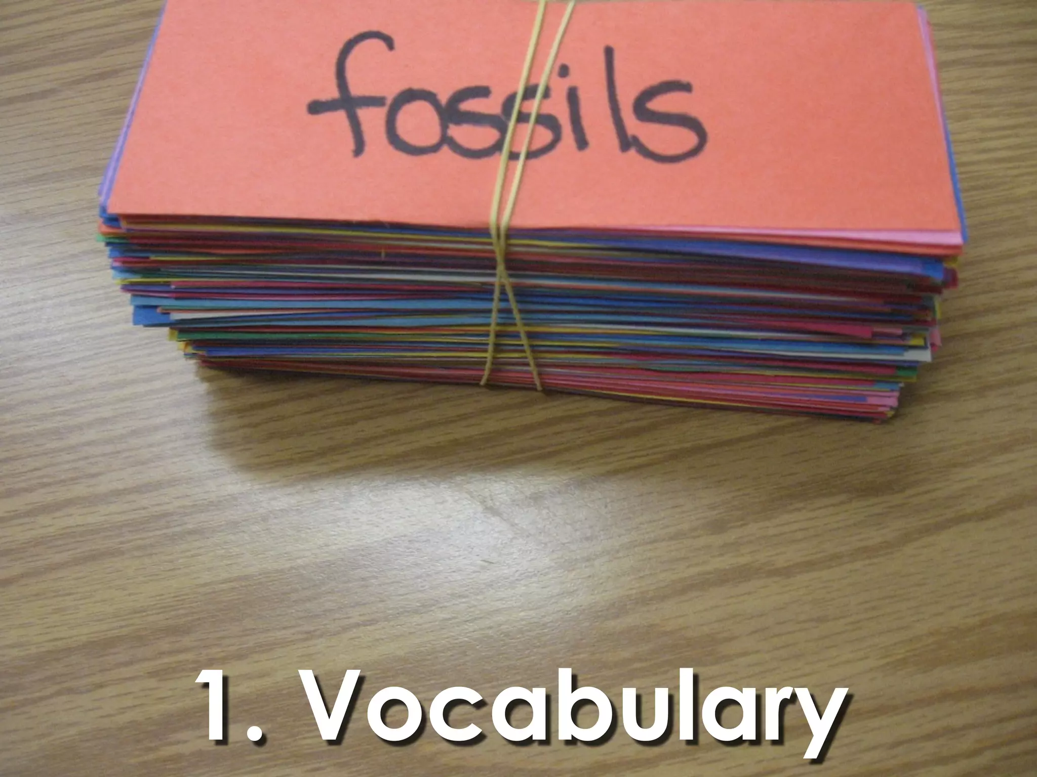 1. Vocabulary
 