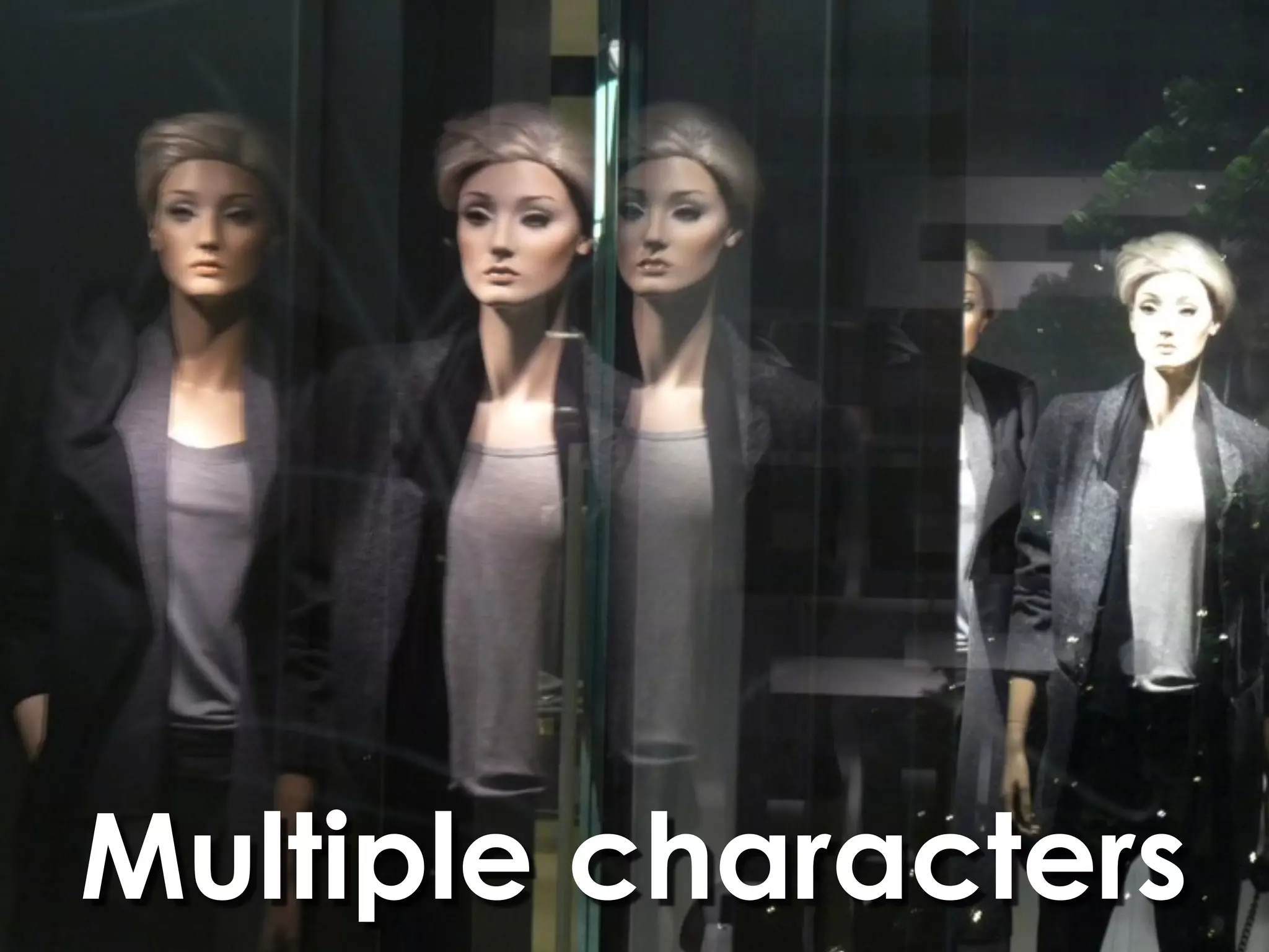 Multiple characters
 