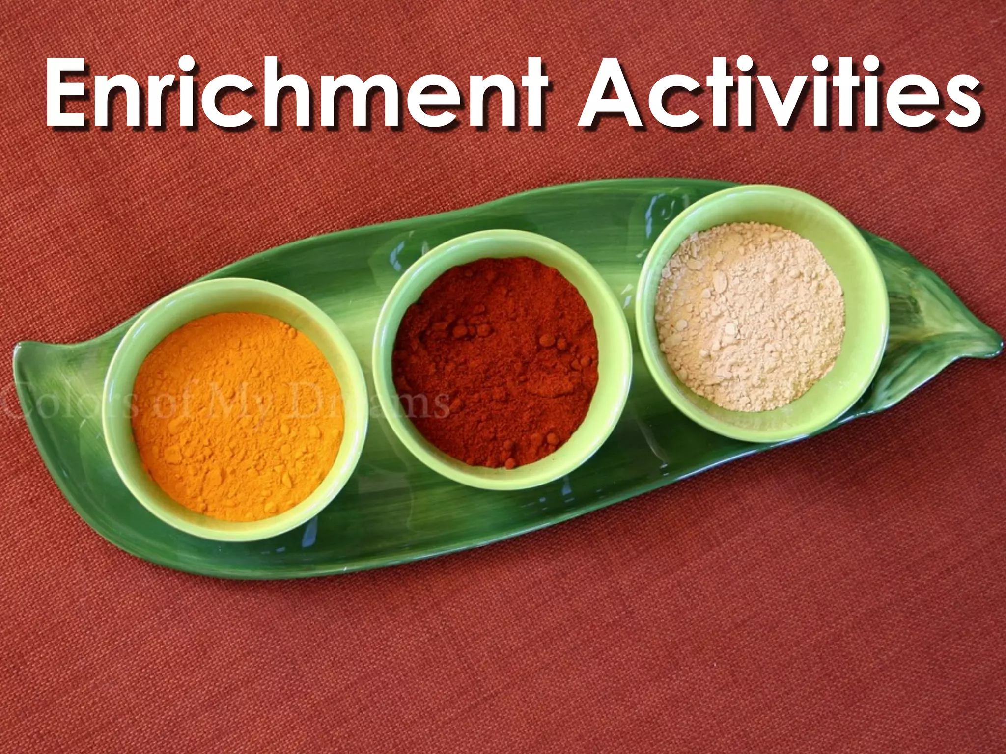 Enrichment Activities
 