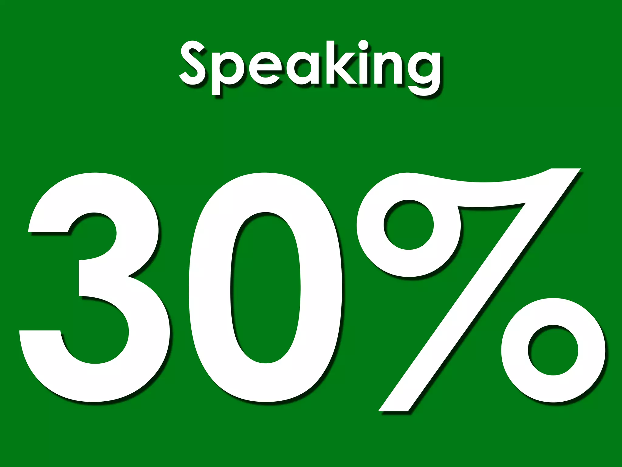 Speaking




30%
 