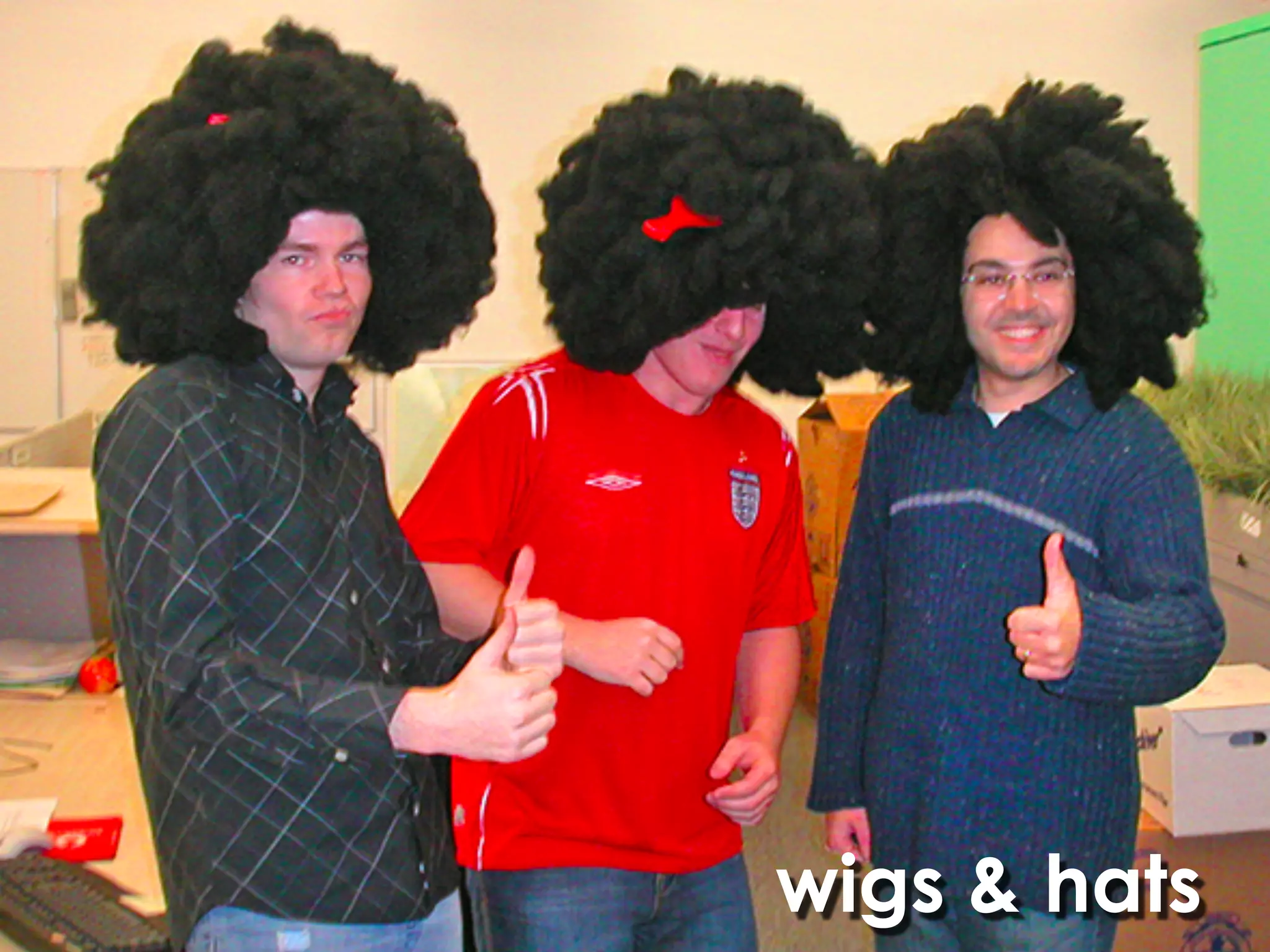 wigs & hats
 