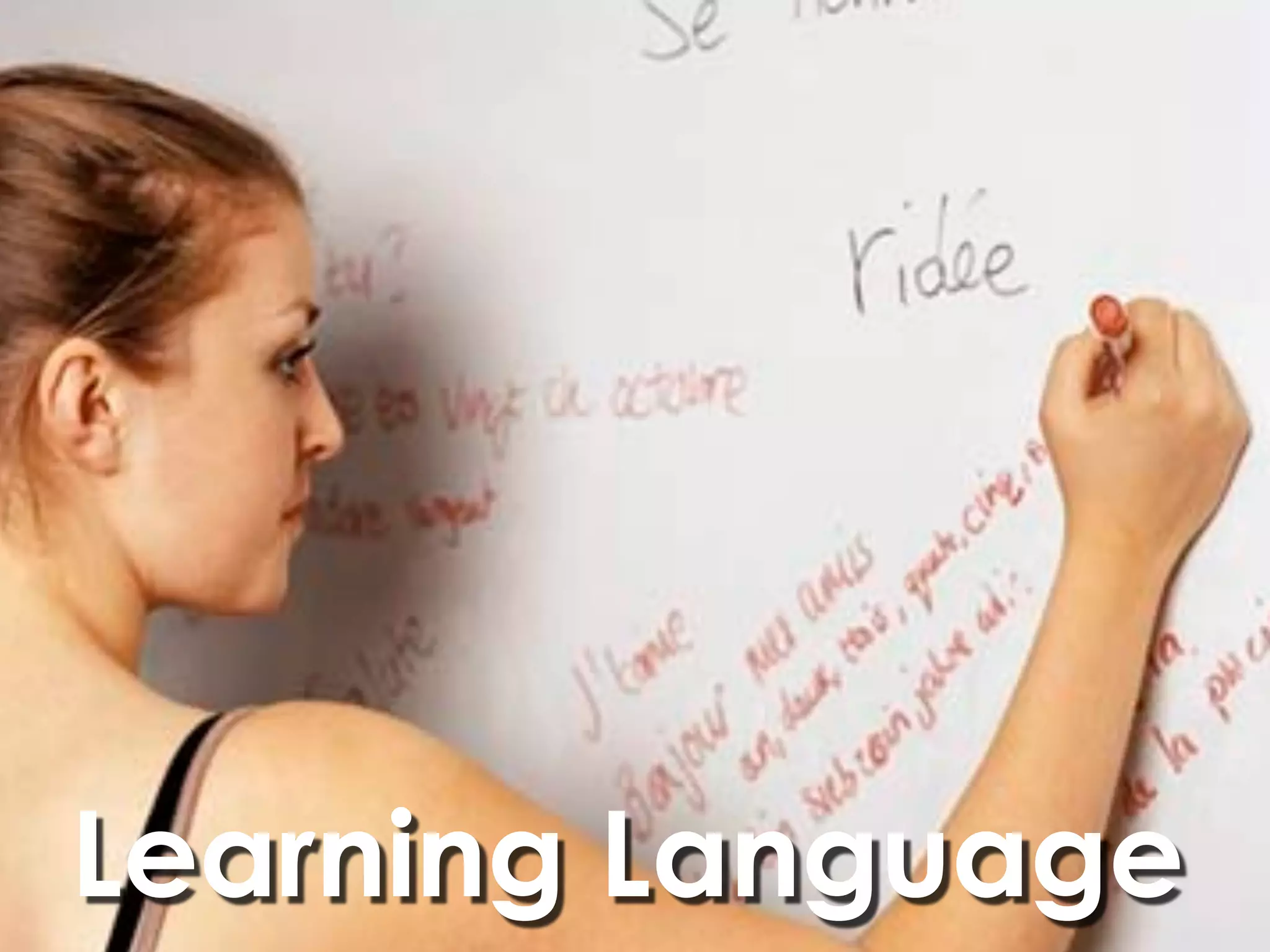 Learning Language
 