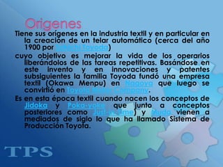 Sistemas de Producción: TPS