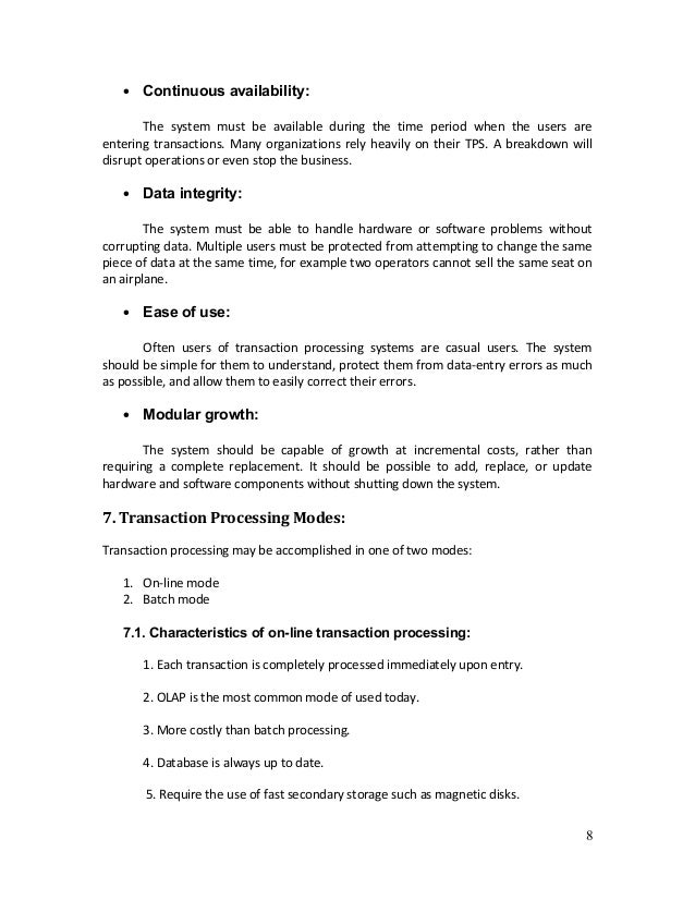 Best transaction processing system chipsunare