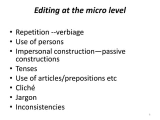 HOW MODERN EDITING TECHNIQUES ARE USED AT THE WORKPLACE ASSIGNMENT PPT ...