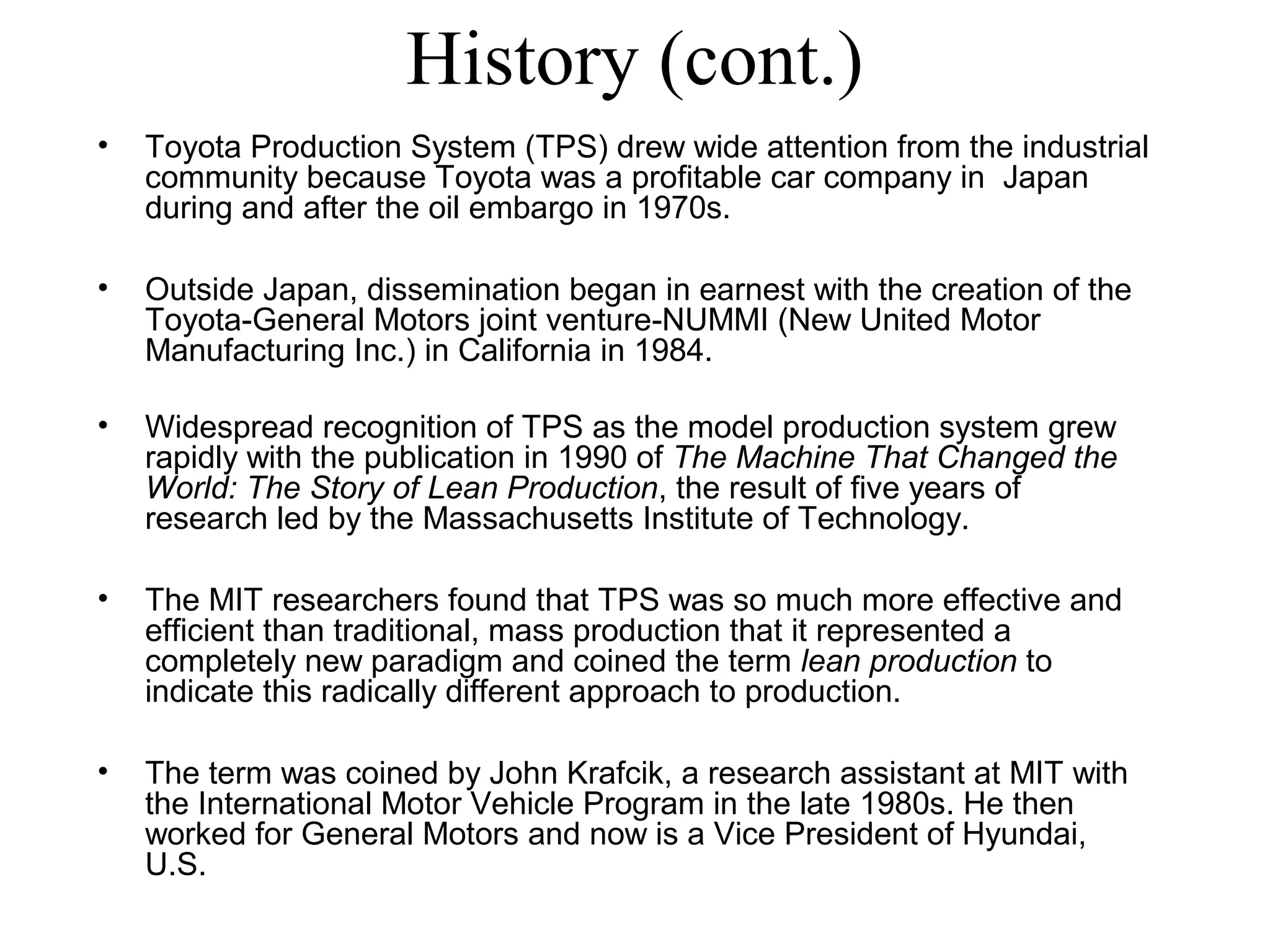 Tps and lean manufacturing | PPT