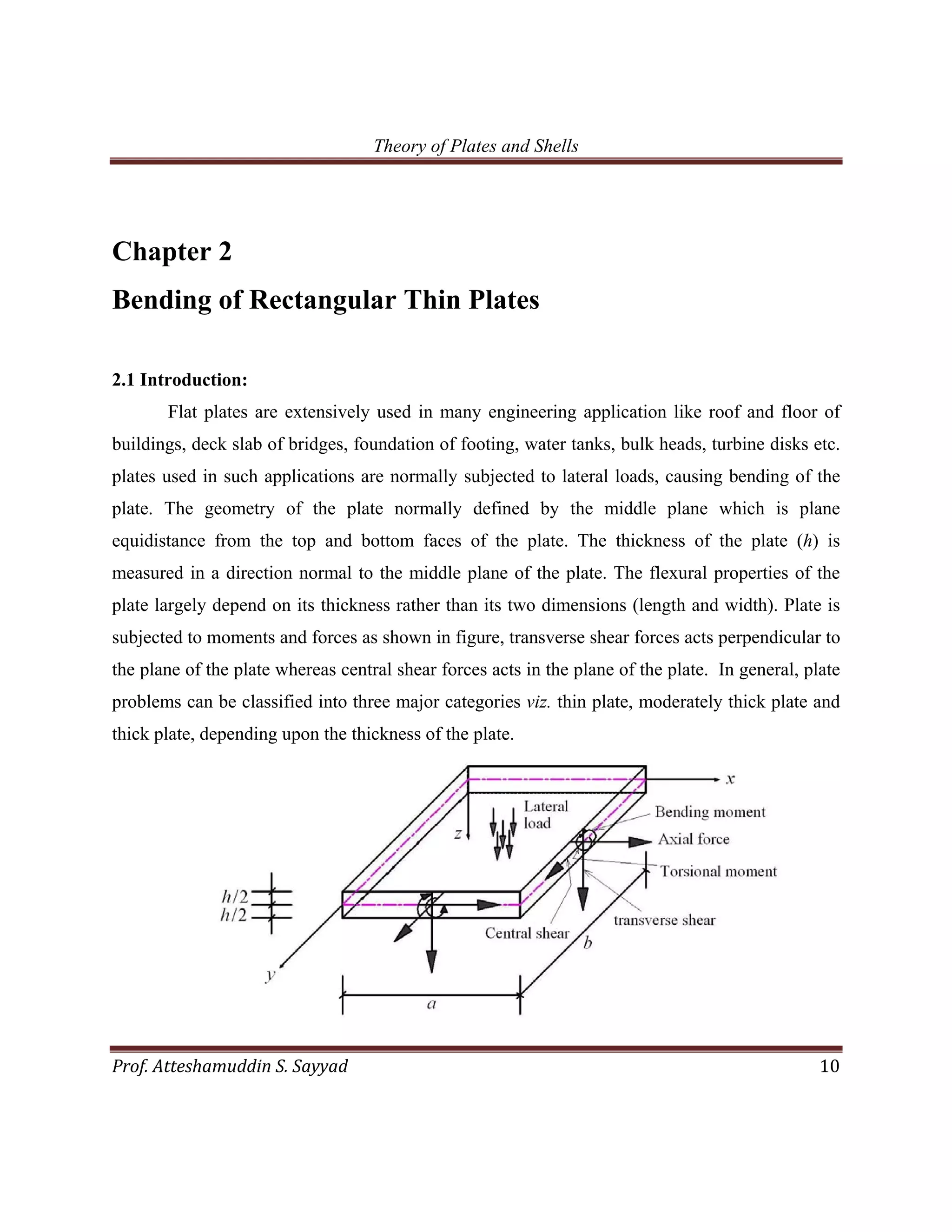 Theory of plates and shells pdf