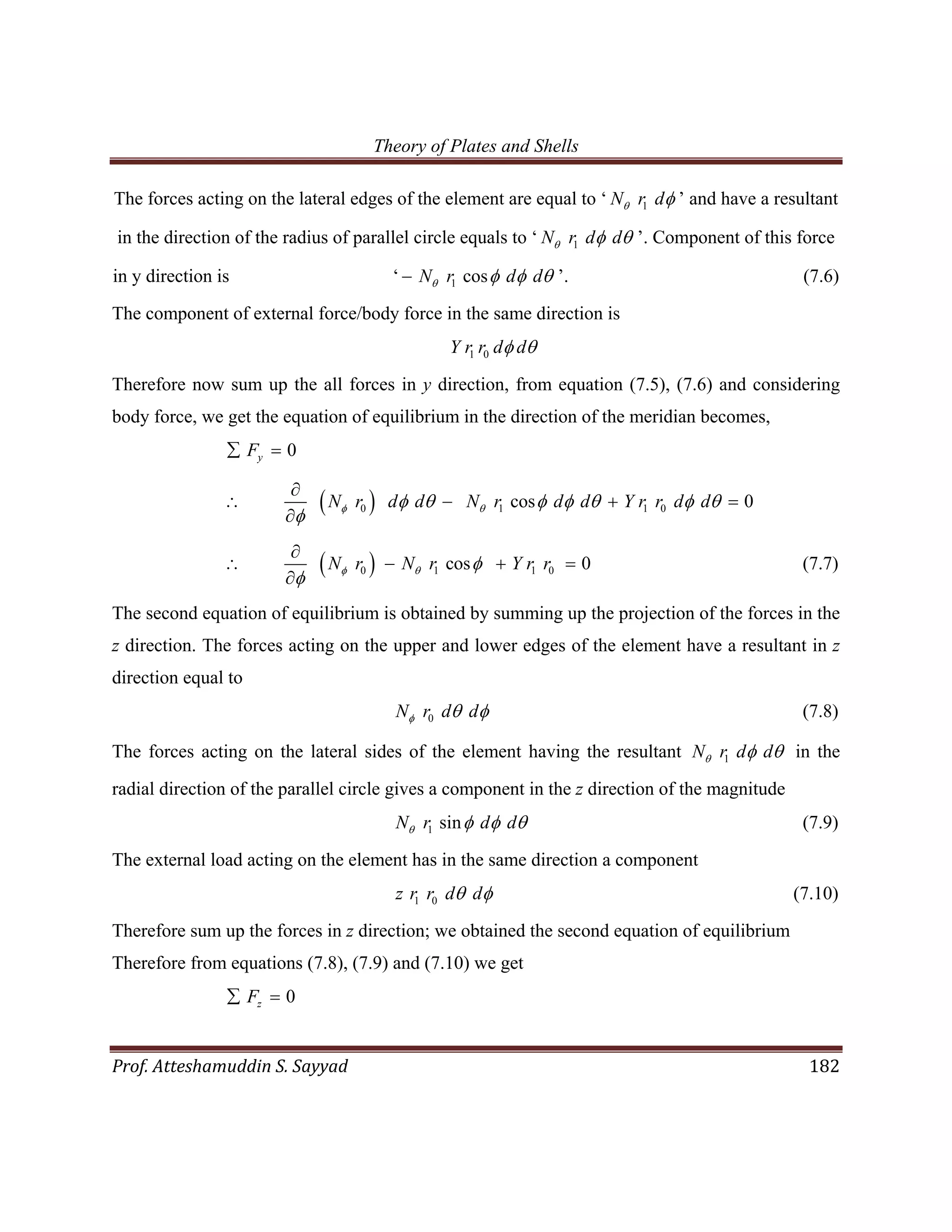 Theory of Plates and Shells | PDF
