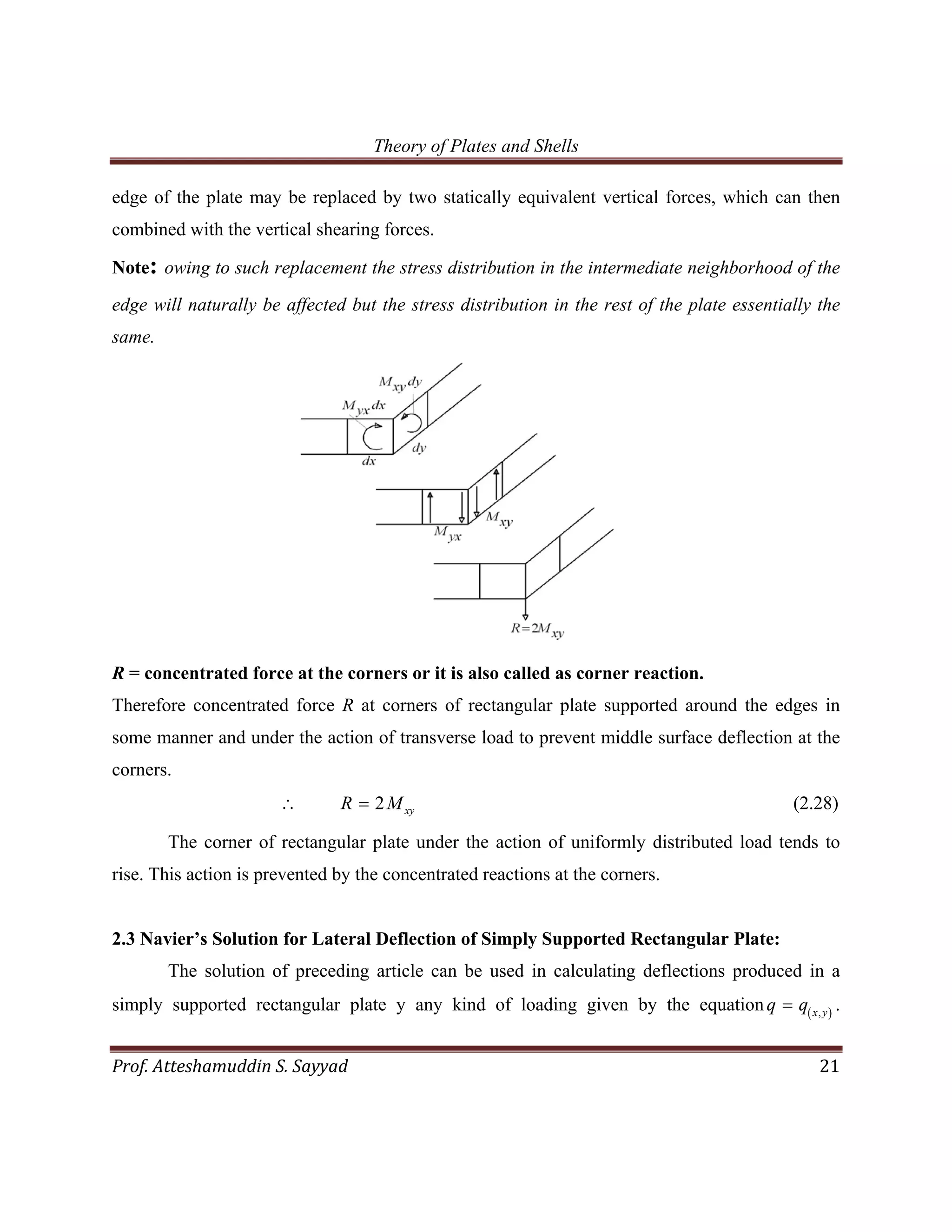 Theory of plates and shells pdf