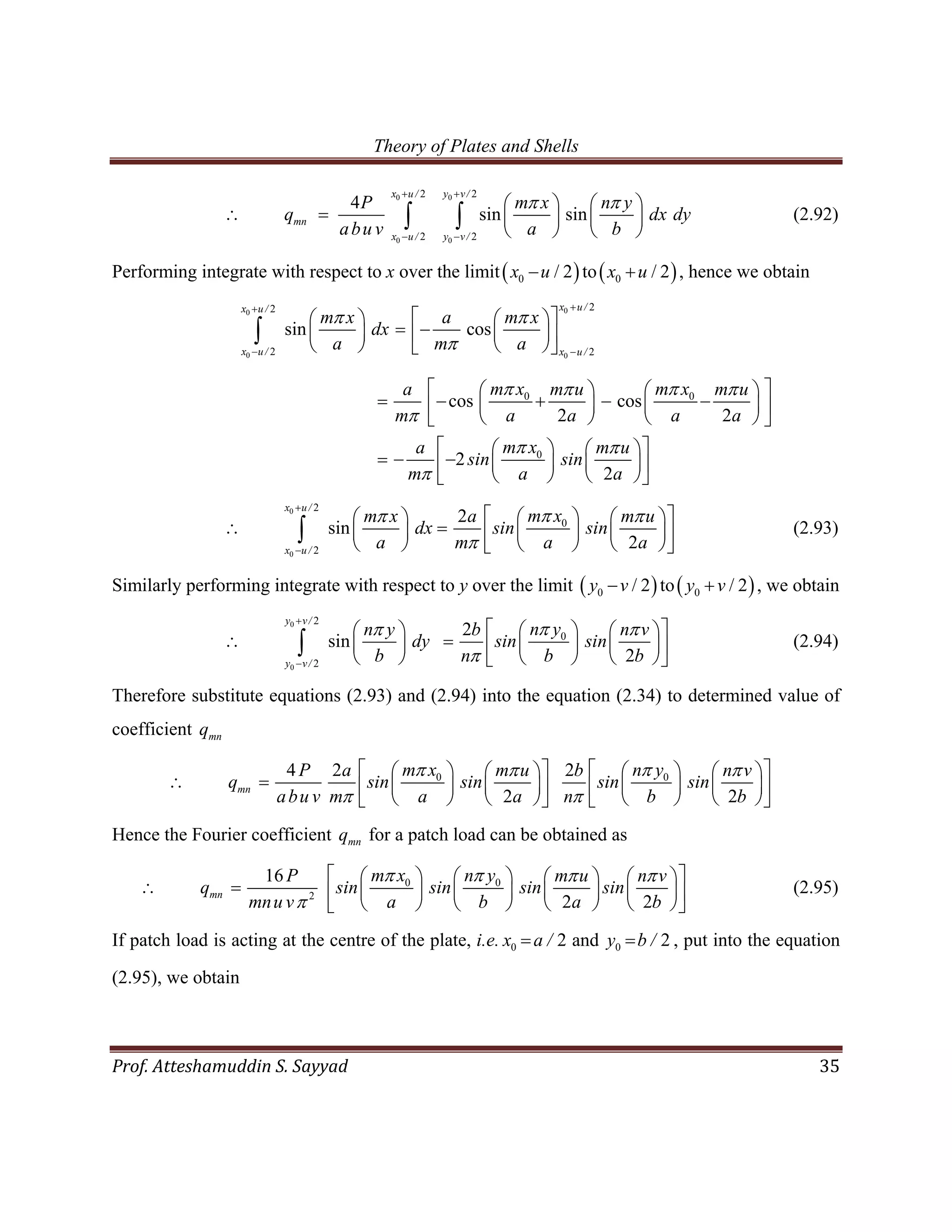 Theory of plates and shells pdf