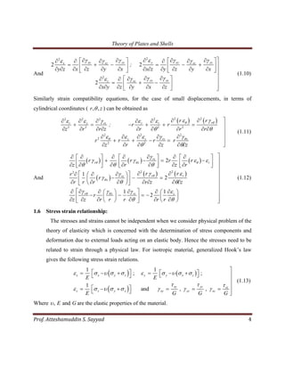 Theory of Plates and Shells | PDF