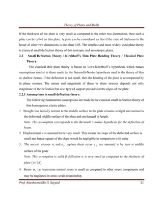Theory of Plates and Shells | PDF