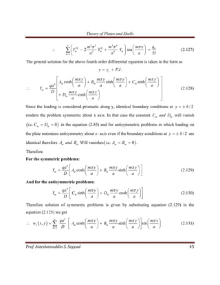 Theory of Plates and Shells | PDF