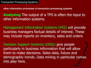 Transaction processing systems | PPT