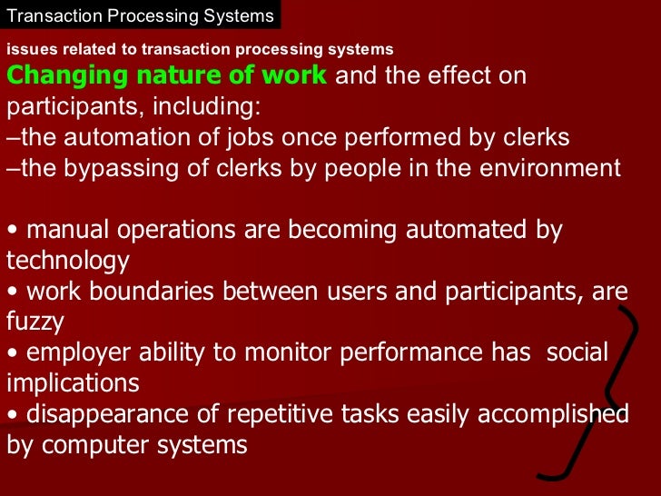 example of transaction processing system software example of transaction processing system software