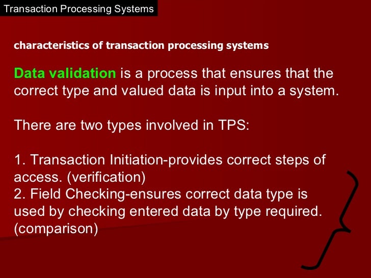 purpose of transaction processing system purpose of transaction processing system