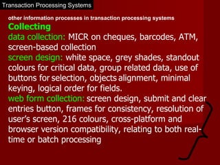 HSC Transaction processing systems | PPT