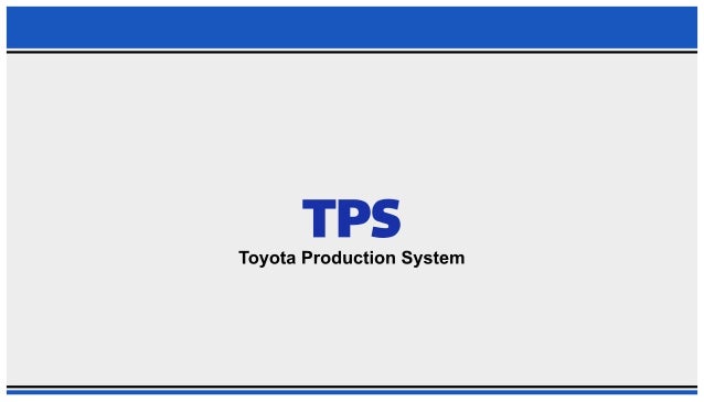 Toyota production system