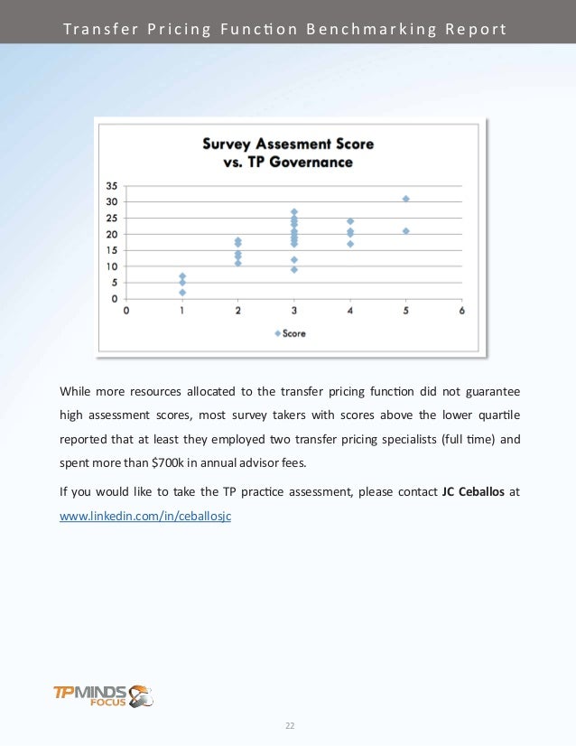 Transfer Pricing Function Benchmarking Report