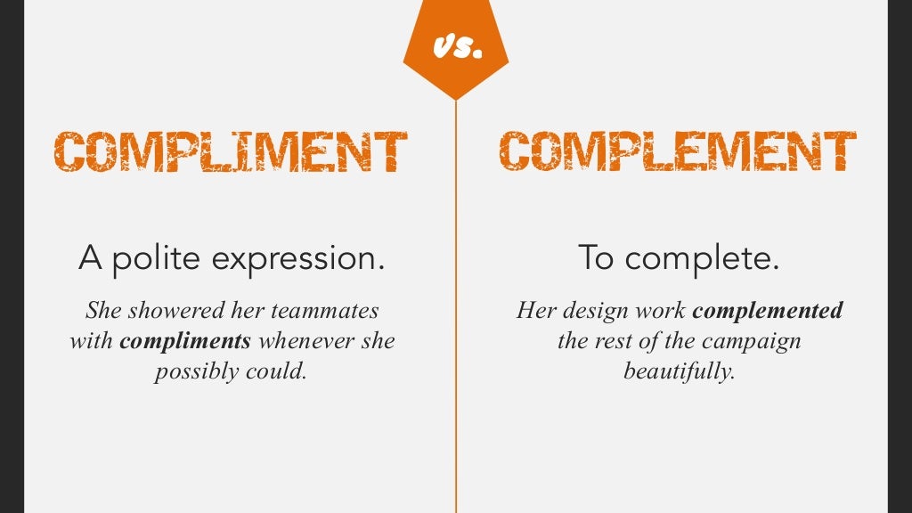compliment word