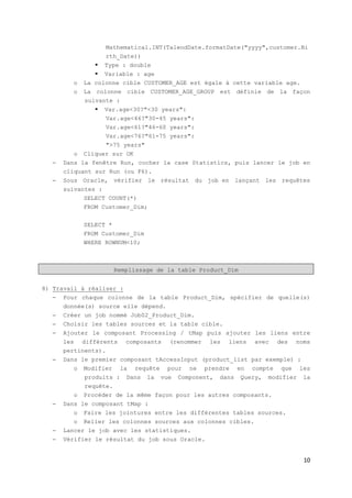 Tp talend BI | PDF