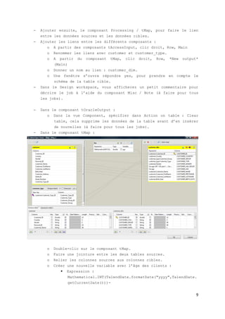 Tp talend BI | PDF