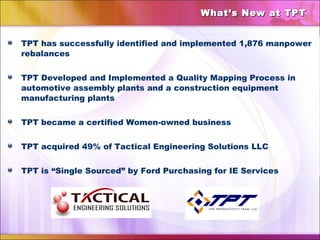 TPT Presentation 2009 | PPT