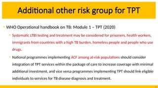 TPT Regimens with Evidences details of all | PPTX