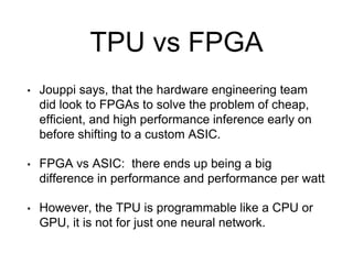 Tensor Processing Unit (TPU) | PPTX